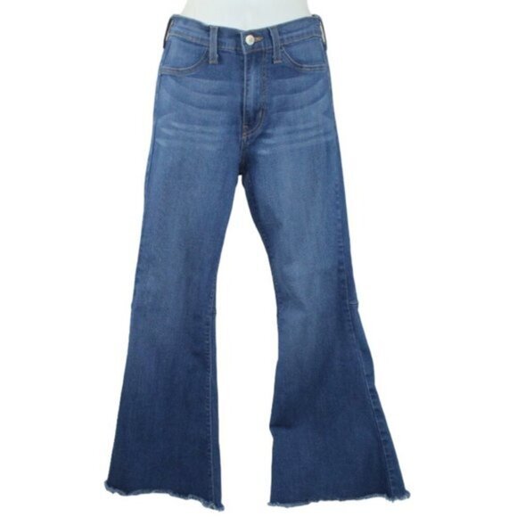 Judy Blue Super Flare Hi Rise Crop Jeans - Picture 1 of 9